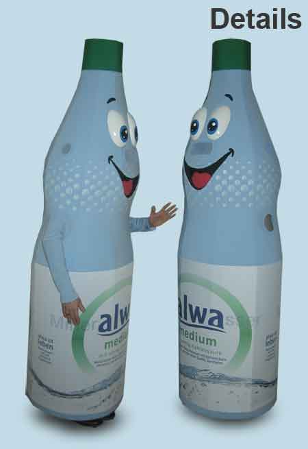 Großkostüme Flaschen Alwa