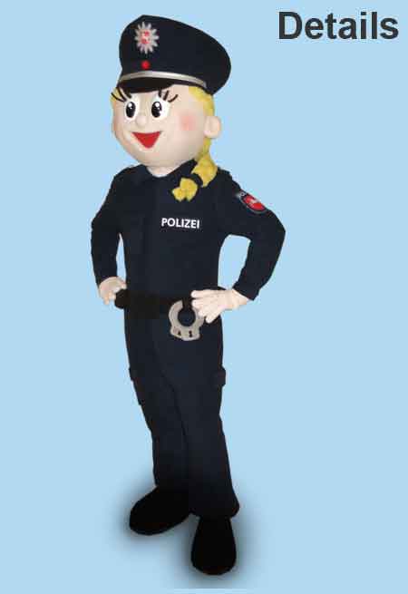 Laufkostuem Polizeimaskottchen Paula