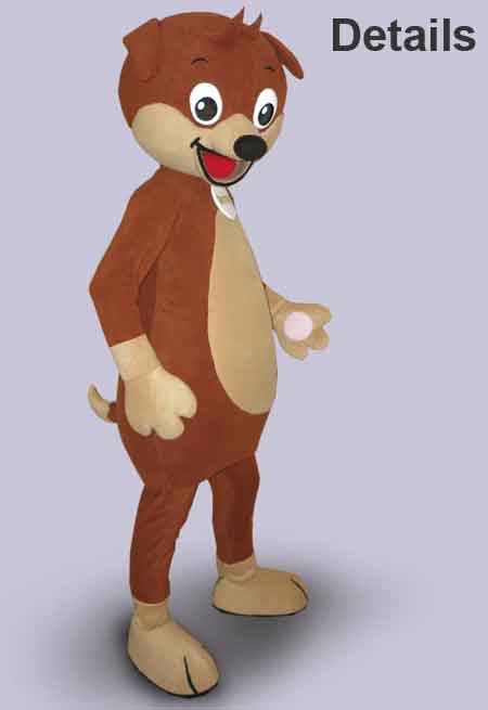 Maskottchen-Kostüm Hund RUFUS