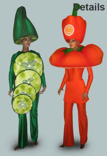 Walkingact Kostüm Gemüse